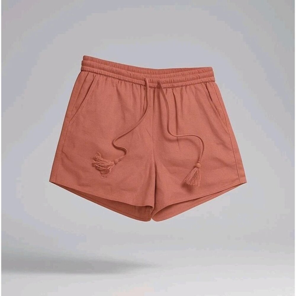 Andie Swim The Graciosa Short Women's Medium Sunset Linen Blend Beach Lounge NWT - Picture 11 of 16